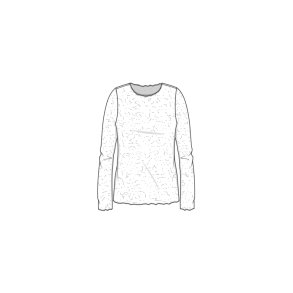 By Basics - 4502 shirt w/round neck l/s - bronze
