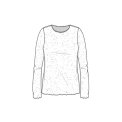 By Basics - 4502 shirt w/round neck l/s - black