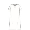 OWN By Basics - 11002 - dress w/neck slit s/s - bark