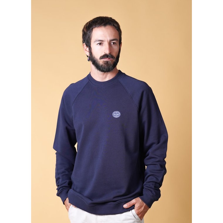 ELSK - GLOBE MEN'S RAGLAN CREWNECK - DARK NAVY