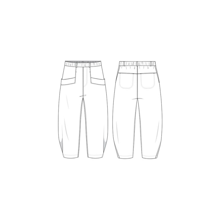 OWN By Basics - 11027 barrel pants - capers