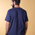 ELSK - EARTH KARMA BRUSHED T-SHIRT - DARK NAVY/Hvidt Print