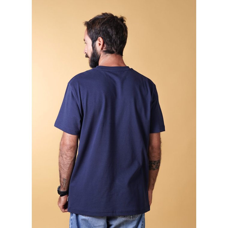 ELSK - EARTH KARMA BRUSHED T-SHIRT - DARK NAVY/Hvidt Print