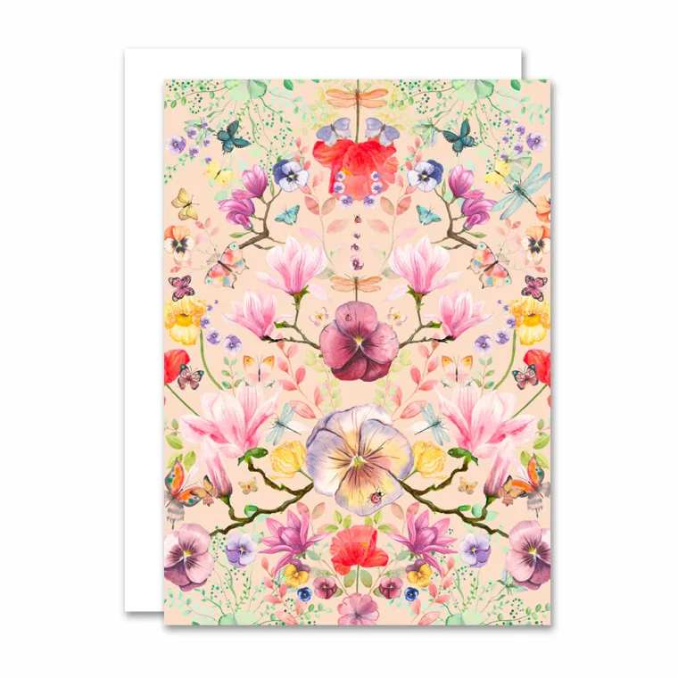 All By Voss - Foldet kort, Botanicals - Magical Garden