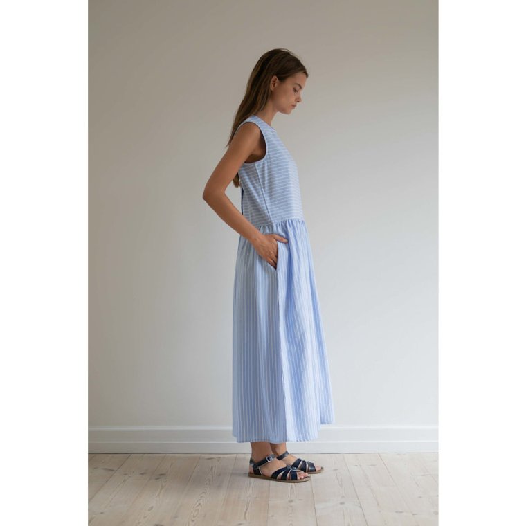 Studio Feder - NOELLE DRESS - OXFORD - ANGEL STRIPE