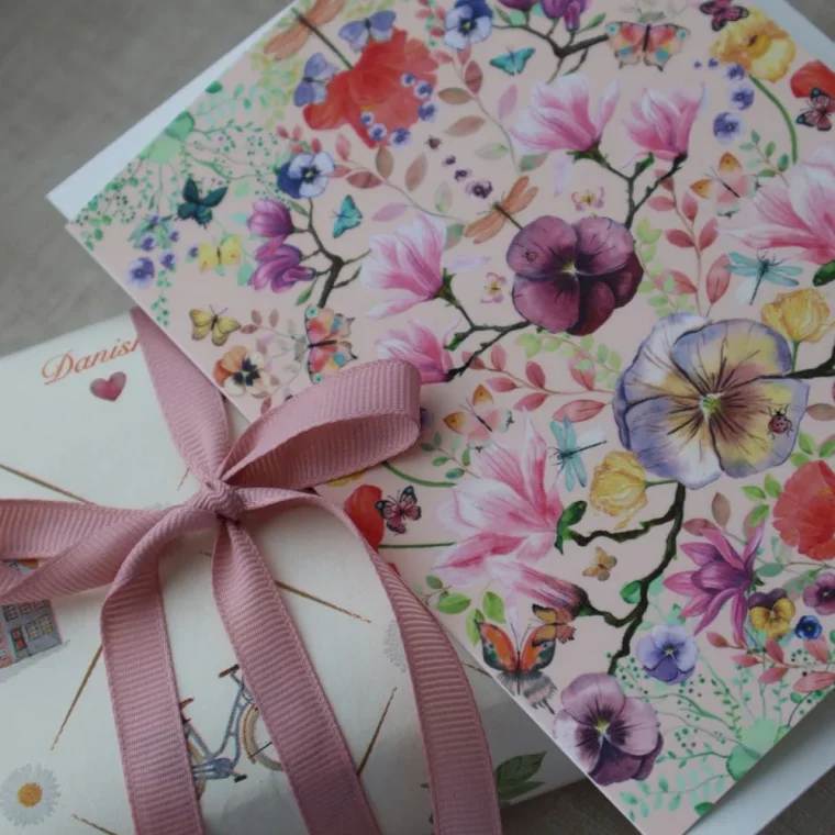 All By Voss - Foldet kort, Botanicals - Magical Garden