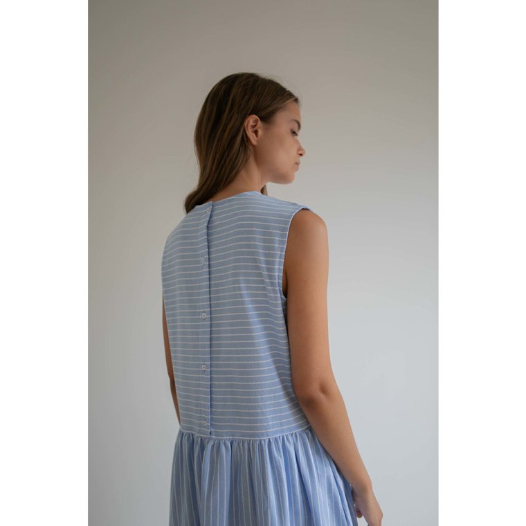Studio Feder - NOELLE DRESS - OXFORD - ANGEL STRIPE