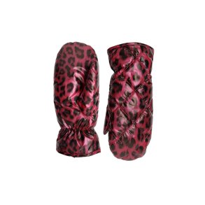 BLACK COLOUR - BCNADINA quilted leo mittens - Wine