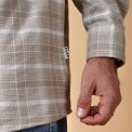 ELSK - FLANNEL MEN'S BD SHIRT - OFF WHITE / BEIGE CHECK