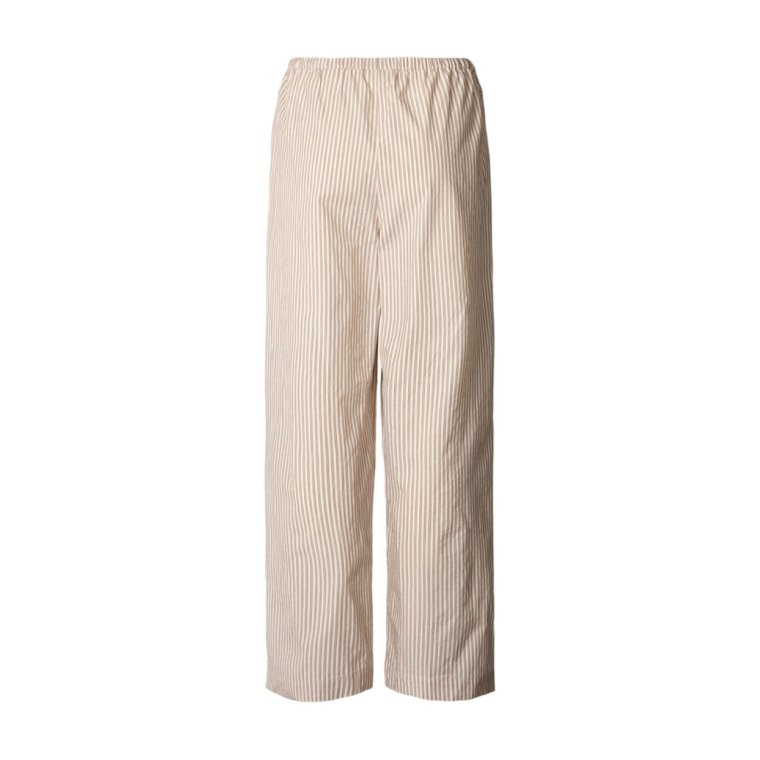 Studio Feder - BELLA PANTS - POPLIN - BROWN BEACH STRIPE