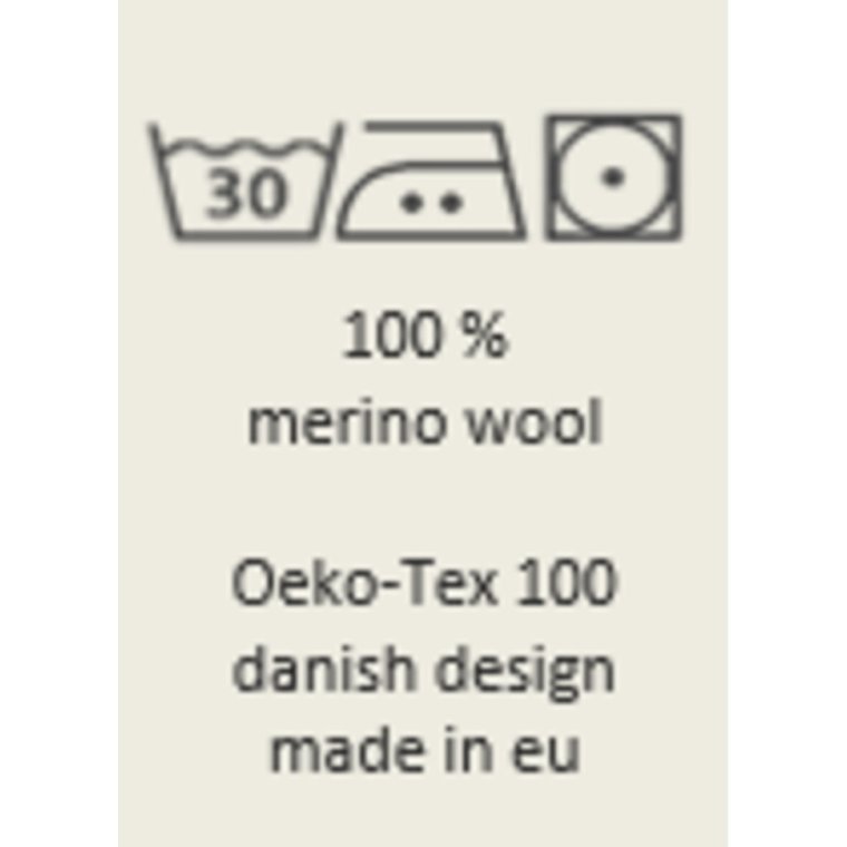 By Basics - 4501 Bubble Wool shirt wide w/large rollneck - dawn grey melange